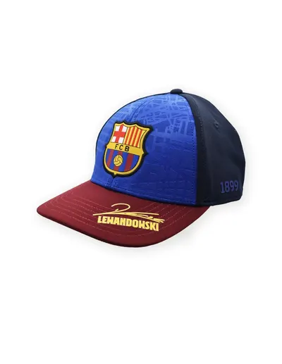 Șapcă de baseball FC Barcelona pentru copii cu semnătura Lewandowski
