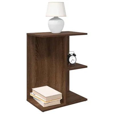 Gossi noptiere 2 buc stejar maro 46,5x29x61 cm lemn prelucrat