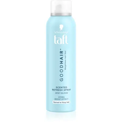 Schwarzkopf Taft Good Hair Spray revigorant pentru părul pleoștit și electrizat parfum Dewy Bloom 150 ml