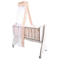 Lenjerie pentru leaganul cu baldachin First Dreams Lorelli Beige Stars