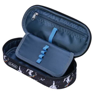 Penar tip etui oval, 21.5x9x6 cm, motiv Space Skater, Herlitz