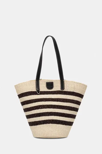 Weekend Max Mara geantă de plajă pentru femei împletită AGENNAIO