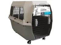 Cusca transport cu ferestre din gratii metalice,IATA approved, NEW CARRIER TRANSIT, M, 53.00 cmx33.00 cmx72.60 cm