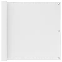vidaXL Ecran de balcon Alb 75 x 800 cm HDPE și Aluminiu