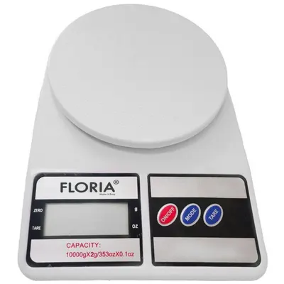 Cantar de Bucatarie Digital, Capacitate Maxima 10 kg, Alb
