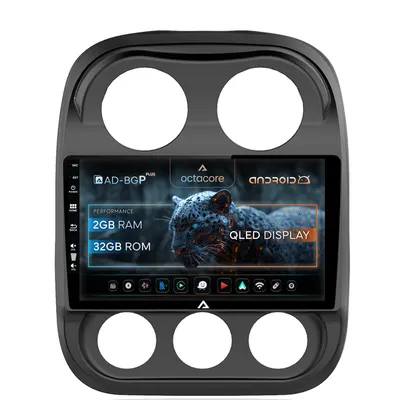 Navigatie Jeep Compass (2009-2016), Android, P-Octacore 2GB RAM + 32GB ROM, 10.1 Inch - AD-BGP10002+AD-BGRKIT284