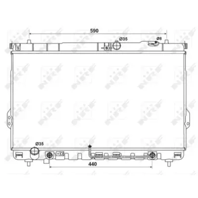 Radiator, racire motor NRF 53161