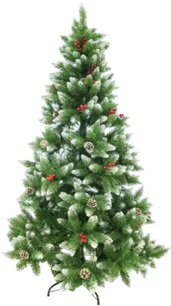 Brad de Crăciun Eurolamp - Albastru, cu merișoare, 240 cm, Ø142 cm
