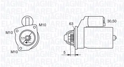 Electromotor (12v, 2,2kw) Volvo C30, C70 Ii, S40 Ii, S80 Ii, V50, V70 Iii; Ford C-Max, C-Max Ii, Focus C-Max, Focus Ii, Focus Iii, Galaxy, Grand C-Max, Kuga I, Kuga Ii, Mondeo Iv 1.6d 2.0d 2.2d Dupa 2