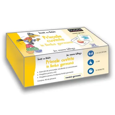 Cutie Învăț cu Robin. Primele cuvinte în limba germană - Hardcover - ***