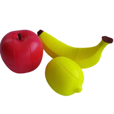 Cub inteligent - Set 3 fructe