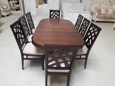 Set Marco 56 Masa 160/195 Cm + 8 Scaune Personalizabil pe Culori