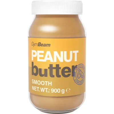 GymBeam Peanut Butter Smooth cremă de nuci 100 % 900 g