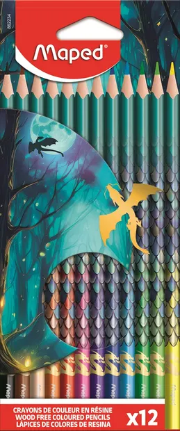Creioane colorate Maped Dragon - 12 culori