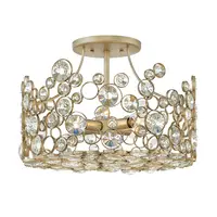 Corp de iluminat decorativ pentru exterior, Anya 4 Light Semi Flush Mount