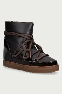 Inuikii Gloss Wedge cizme de zăpadă pentru femei din piele