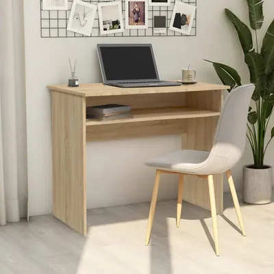 vidaXL Birou, stejar Sonoma, 90 x 50 x 74 cm, lemn prelucrat