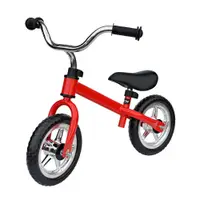 Bicicleta copii fara pedale 10 red Nordic Hoj, de la 2 ani, roti EVA cu rulmenti, sa reglabila in intervalul 32-41 cm, greutate maxima admisa 25 Kg