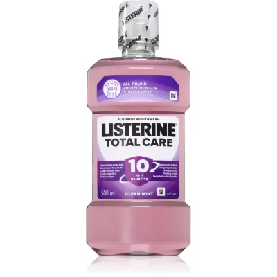 Listerine Total Care Clean Mint Apa de gura pentru protectia completa a dintilor 10 în 1 500 ml
