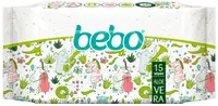 Șervețele umede Bebo - Cu extract de Aloe Vera, 15 buc