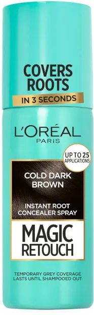 L'Oréal Magic Retouch Spray de păr, 8 Cold Dark Brown, 75 ml