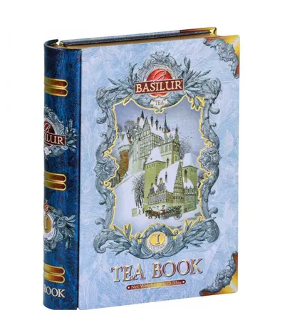 Ceai negru cu albastrele, iasomie si aroma de migdale prajite Tea Book Vol 1, 100g, Basilur