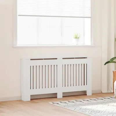 Mască de calorifer, dulap radiator, alb, 152 cm, lemn prelucrat