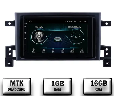 Navigatie Suzuki Grand Vitara (2004-2014), Android, P-Quadcore 1GB RAM + 16 ROM, 7 Inch - AD-BGP1001+AD-BGRSU0122DIN