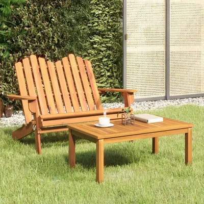 Gossi set mobilier de gradina adirondack, 2 piese, lemn masiv acacia