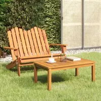 Gossi set mobilier de gradina adirondack, 2 piese, lemn masiv acacia