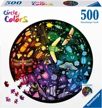 Puzzle rotund Ravensburger din 500 de piese - Insecte