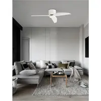 Lustra cu ventilator VOLGA Alb Aluminiu & Alb ABS 6 Speed Remote 18W 4500Airflow 184RPM LED 18W 650Lm 3000K