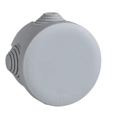 Doza De Conexiuni Mureva, Rotunda, Gri, Ø65X40Mm, Fara Borne De Conexiuni
