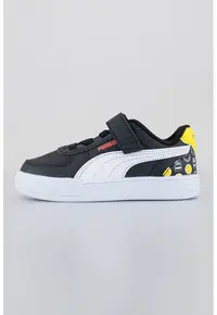 Pantofi sport cu inchidere velcro Caven Smiley World - Alb/Negru
