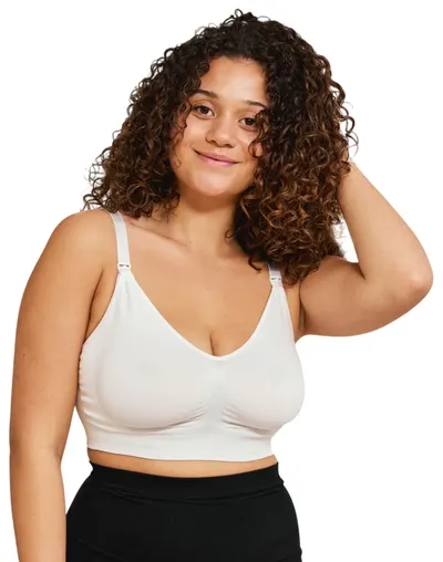 Sutien pentru alaptat, Fara cusaturi Carriwell, marimi II/ M, alb