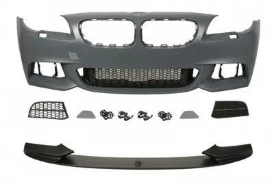 Bara (Fata, M PERFORMANCE, cu grilaje, cu orificii pentru spalator de faruri, grunduit) potrivit BMW 5 (F10), 5 (F11) 06.13-02.17