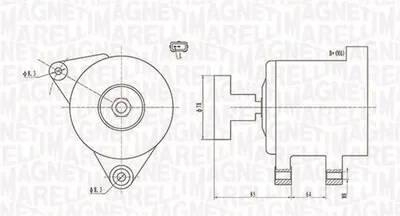 Alternator (14V, 90A) FORD FIESTA, FIESTA IV 1.8D intre 2000-2003