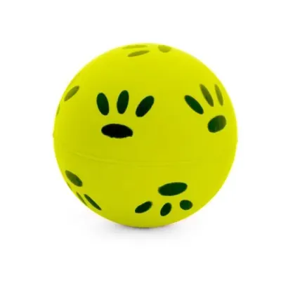 Jucarie pentru caini Petro Minge Soft galbena 5,7 cm