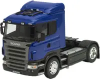Mașinuță metalică Welly - Cap tractor Scania R470, 1:32, albastru