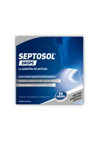 Septosol Drops cu albastru de metilen, 20 dropsuri, Biofarm
