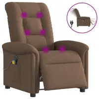 Gossi fotoliu electric de masaj rabatabil, maro, textil