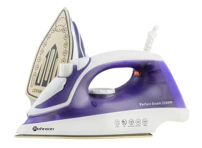 Fier de călcat Rohnson - R-331, 2200W, 70 g/min, mov/alb