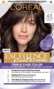 L'Oréal Excellence Vopsea de păr , 4.11 Ultra Ash Brown