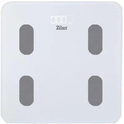 Cantar Electronic Persoane, Alb, 28 x 28 cm, Capacitate Maxima 180 kg, Sticla