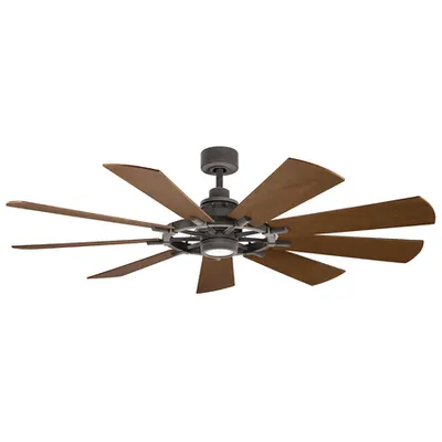Lustra cu ventilator Gentry – 65in / 165cm Fan – Weathered Zinc