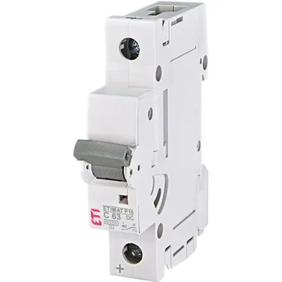 ETIMAT P10 Intrerupatoare automate miniatura 10kA ETIMAT P10-DC 1p C63