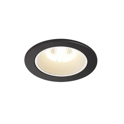Spot incastrat, NUMINOS S Ceiling lights, black Indoor LED recessed ceiling light black/white 4000K 20° gimballed, rotating and pivoting, including leaf springs