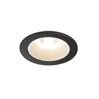 Spot incastrat, NUMINOS S Ceiling lights, black Indoor LED recessed ceiling light black/white 4000K 20° gimballed, rotating and pivoting, including leaf springs,