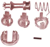 Kit reparatie incuietoare yala butuc usa fata Techstar, compatibil cu BMW X5 E53, X3 E83, stanga sau dreapta, metal, 7 piese, Echiv OE 51217035421