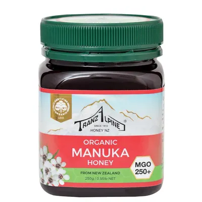 Miere de Manuka MGO 250+ bio 250g TranzAlpine